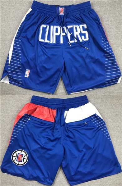 Men%27s Los Angeles Clippers Blue Shorts->nba shorts->NBA Jersey